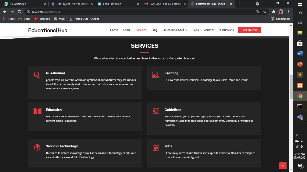 Educational Hub - Career Development Center, CUI Wah