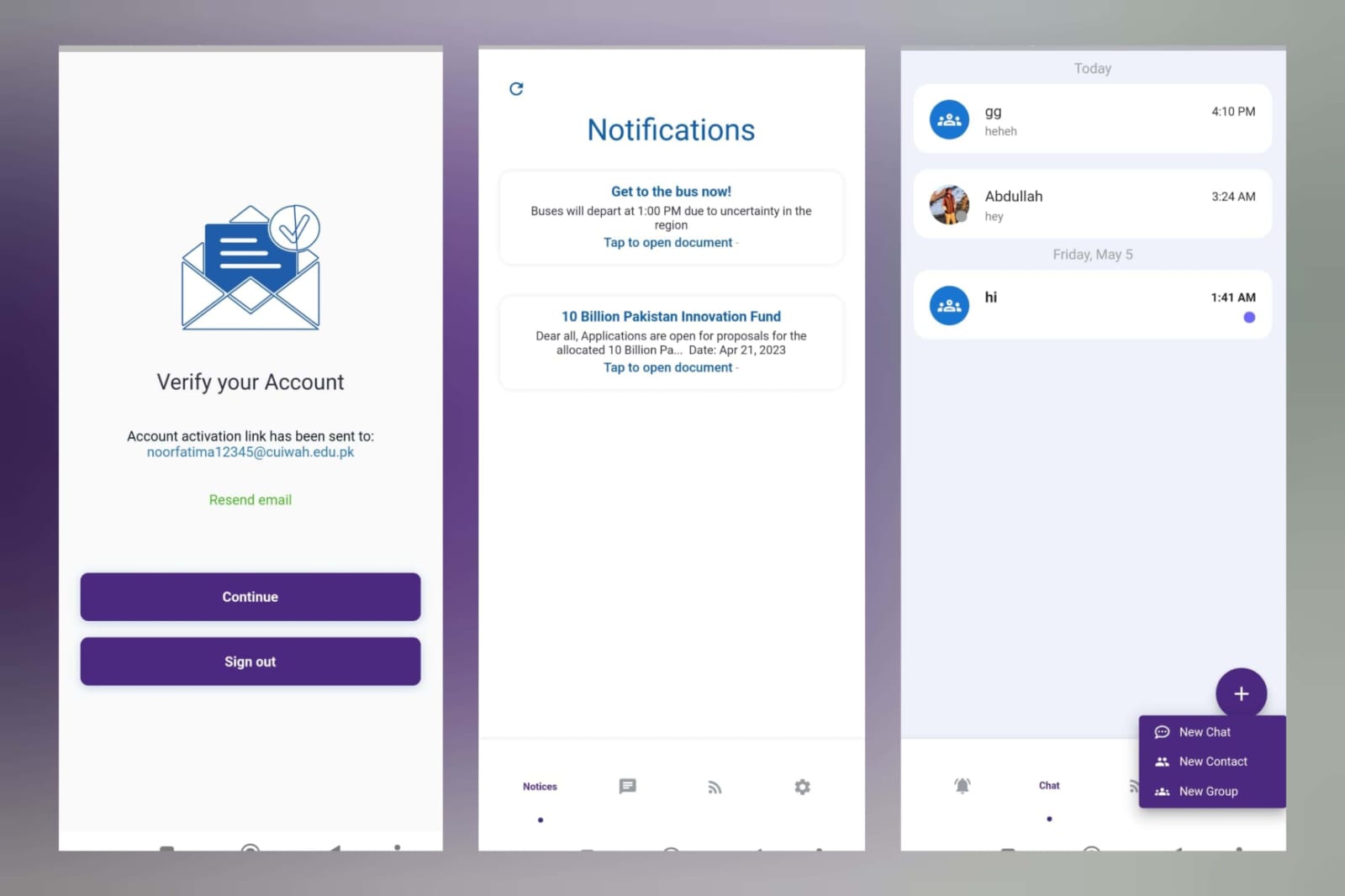 CUI Messenger - Career Development Center, CUI Wah